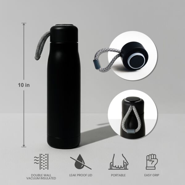 500ml Vacuum Insulated Stainless Steel with Tie Thumbnail
