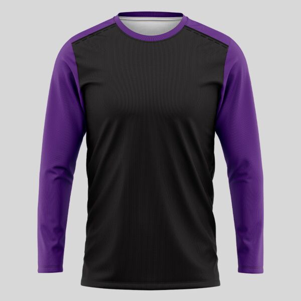 Violet Esport Pattern Full Print Long Sleeve Shirt Thumbnail