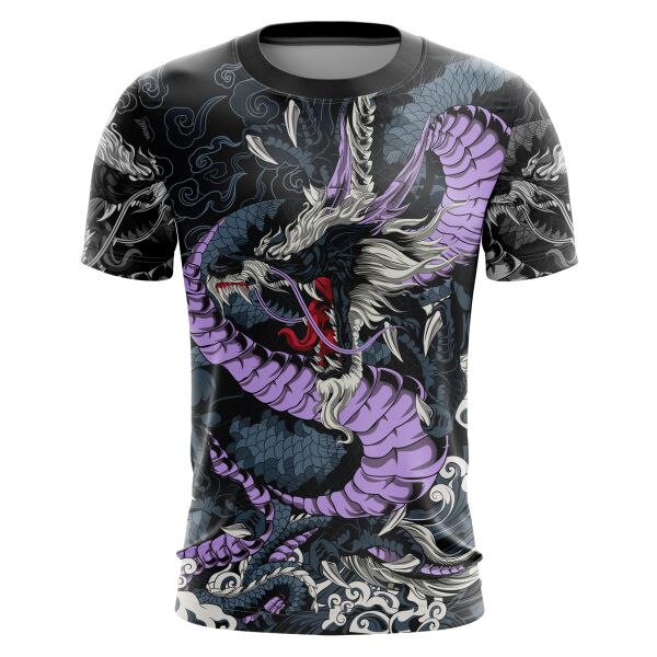 Dragon Design Full Print Roundneck Shirt Thumbnail