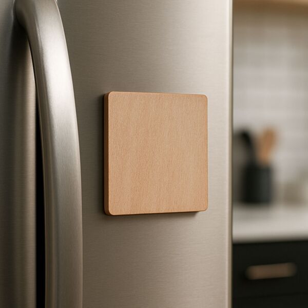 Square Wooden Fridge Magnet Thumbnail