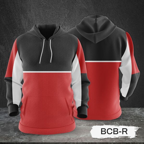 3 Color Combination Hoodie Jacket Full Print Sublimation Thumbnail