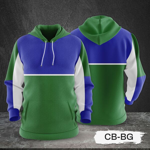 3 Color Combination Hoodie Jacket Full Print Sublimatio= Thumbnail