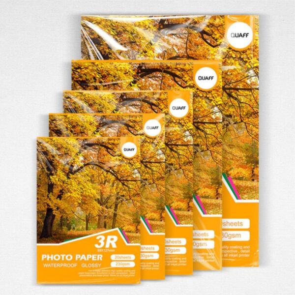 Quaff Photo Paper Waterproof Glossy 180gsm A4 (20's) Thumbnail