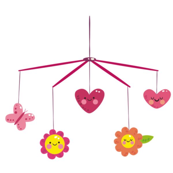 Baby Designs Logo - Hanging Crib Toys - Girl - BDL25 Thumbnail