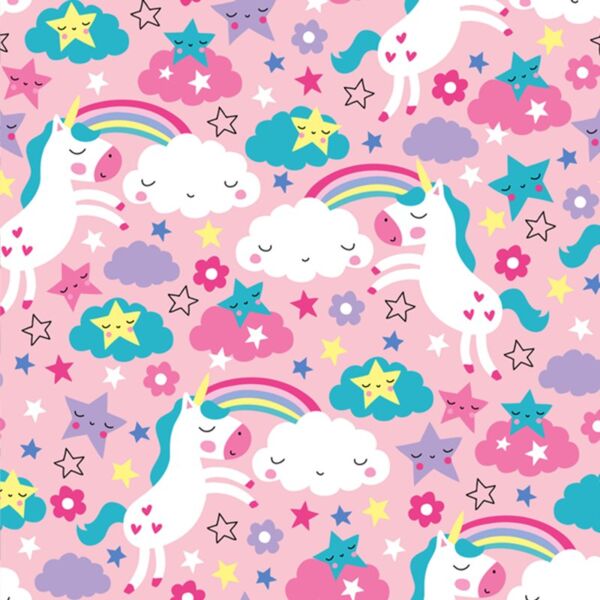 Full Background - Girl Design - Rainbow Unicorn - KG 03 Thumbnail