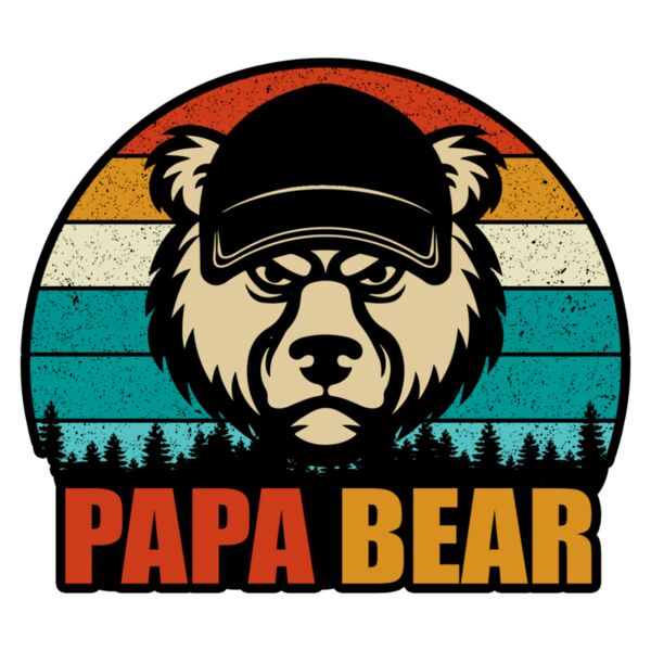 Fathers Day - Designs for Dad - Characters -Papa Bear Thumbnail