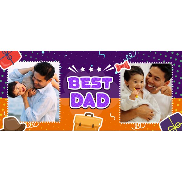 Photo Templates - Cute Icons - Best Dad - DPT7 Thumbnail