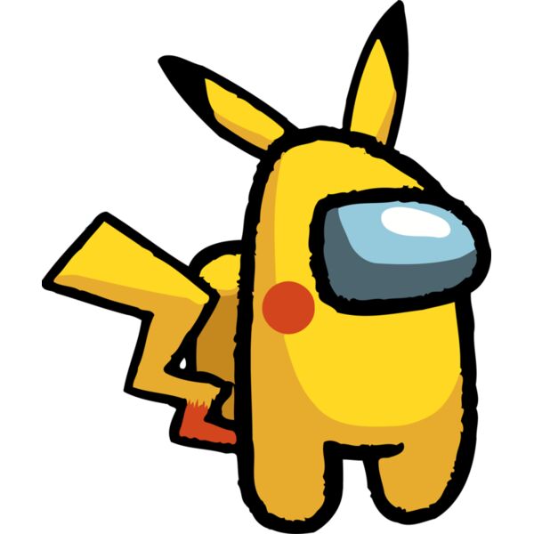 Game, AmongUs Pikachu Clipart, Popular Designs, Among Us - AMU 1 Thumbnail