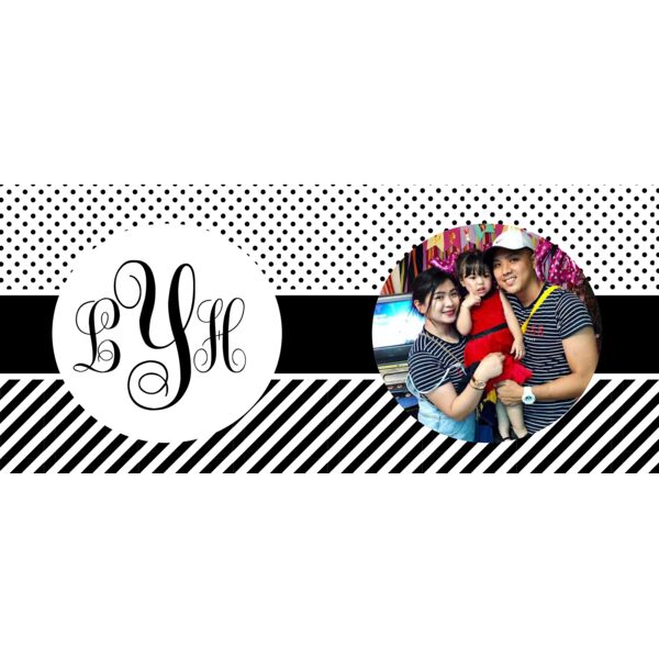 Combination Background Pattern, Full Print Background with Name, Changeable Photo, Editable Name, Arrow Pattern, Dots Pattern, Stripe Pattern, Mug Full Print, CP1 Thumbnail