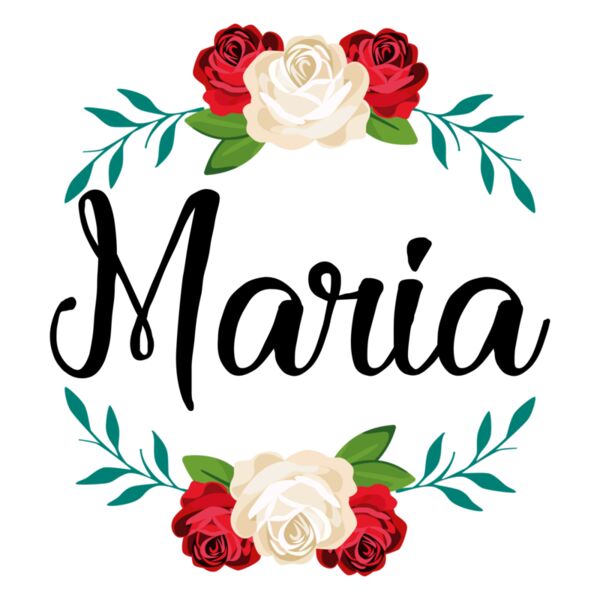 Floral Crest, Spot Print Crest with Name, Editable Name, Rose Crest, Flower Crest, Flower Ribbon, Rose Ribbon, Mug Full Print, FL2 Thumbnail