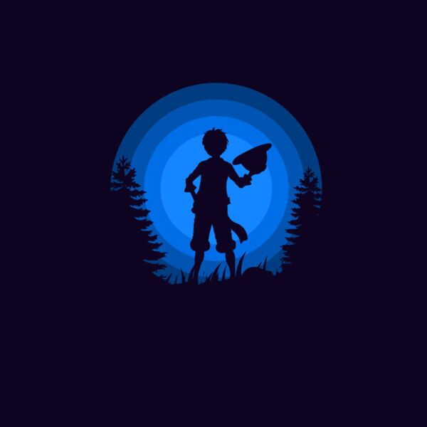 One Piece, Luffy Holding Straw Hat, Random Anime 36 - RAN 05 Thumbnail