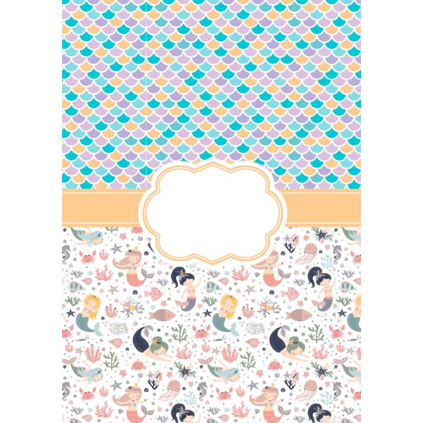 Wave  Mermaids  Background Designs with Frame  Combination Background  CMB 6 Thumbnail