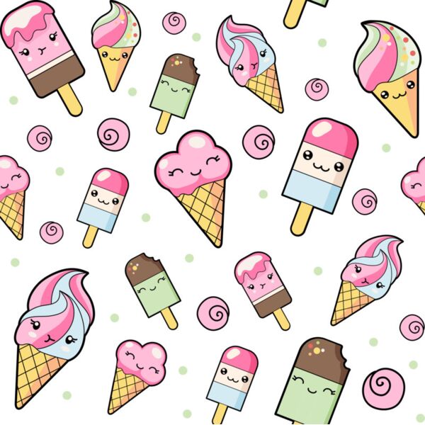 Princess  Ice Cream  Background Designs with Frame  Kids Girl Background  KGP 33 Thumbnail
