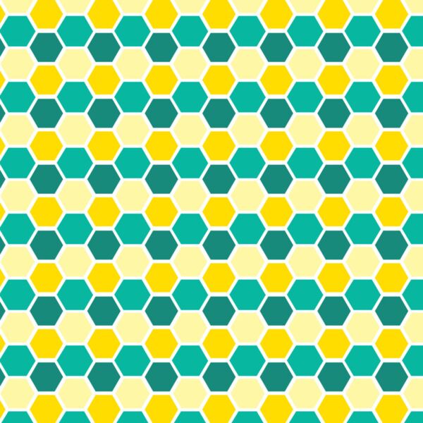 Pattern  Yellow   Green Hexagon  Background Designs with Frame  Coordinate B Background  CDB D Thumbnail