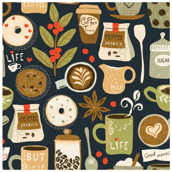 Food  Coffee Arabica  Background Designs with Frame  Food Background  FD F Thumbnail