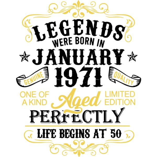 Birthday, Legends Were Born In, Adult Birthday Statements - BSS 6 Thumbnail