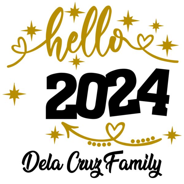Hello 2024 - New Year 2024, Changeable Color - NY24-13 Thumbnail
