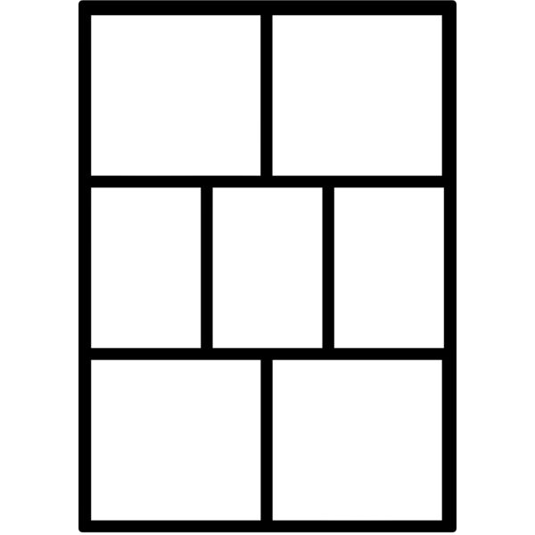 7 Photo Collage, A4 Size Frame - CL10 Thumbnail