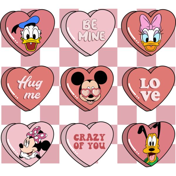 BE MINE, LOVE, HUG ME, CRAZY OF YOU, Friends, Disney - MFV-003 Thumbnail