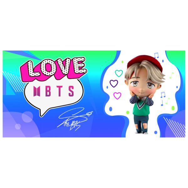 LOVE BTS, BTS Design, Mug, Frame, Background - BTS-003 Thumbnail