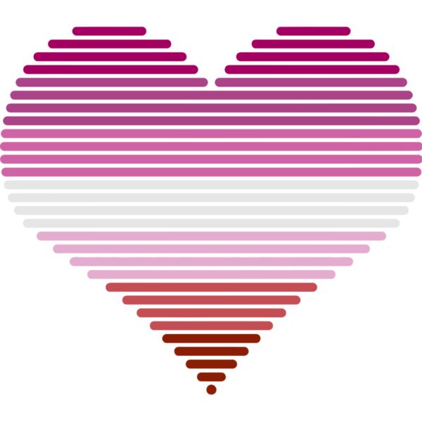 LGBT, Pride Month - LGBT heart - Lesbian Thumbnail