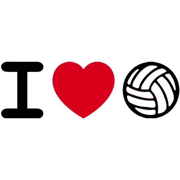 I ♥ VOLLEYBALL - HRT-11 Thumbnail