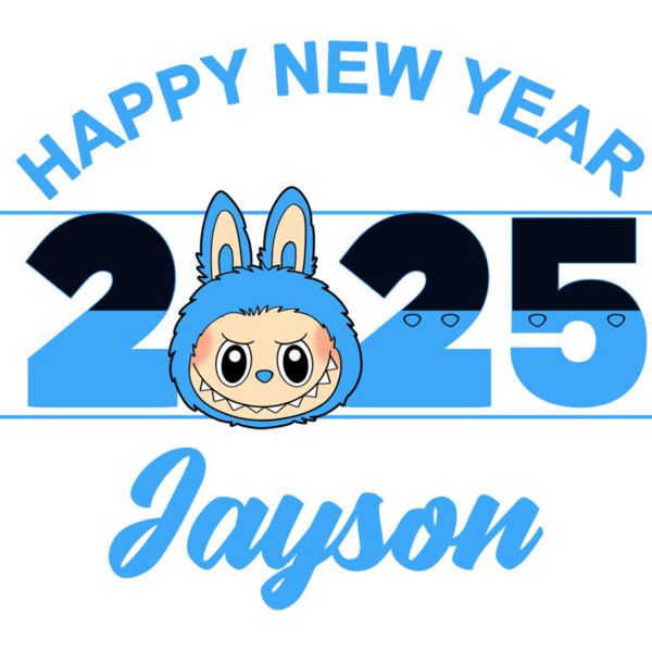Happy New Year 2025, Labubu Design, New Year, 2025 - CCS-05 Thumbnail