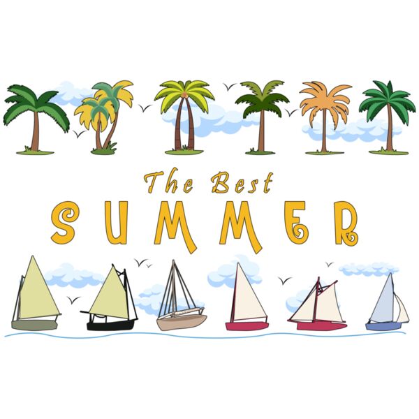 The Best Summer, Summer, Travel, Beach - D041-24 Thumbnail