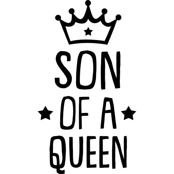 SON of a Queen, Mother's Day, Mother, MOM - MOM20-KID Thumbnail