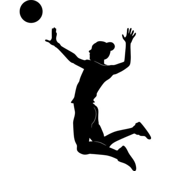 Volleyball Girl, Sports Icon - SI-007-FEMALE Thumbnail