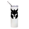 20oz Glitter Stainless Skinny with Straw (White) Thumbnail