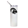 20oz Glitter Stainless Skinny with Straw (White) Thumbnail