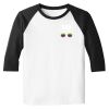 Raglan 3/4 Roundneck Shirt (White Body) Thumbnail