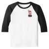 Raglan 3/4 Roundneck Shirt (White Body) Raglan 3/4 Roundneck Shirt (White Body) Thumbnail