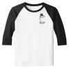 Raglan 3/4 Roundneck Shirt (White Body) Raglan 3/4 Roundneck Shirt (White Body) Thumbnail
