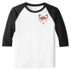 Raglan 3/4 Roundneck Shirt (White Body) Raglan 3/4 Roundneck Shirt (White Body) Thumbnail