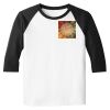 Raglan 3/4 Roundneck Shirt (White Body) Thumbnail