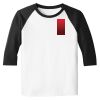 Raglan 3/4 Roundneck Shirt (White Body) Raglan 3/4 Roundneck Shirt (White Body) Thumbnail