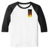Raglan 3/4 Roundneck Shirt (White Body) Raglan 3/4 Roundneck Shirt (White Body) Thumbnail