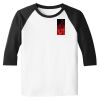 Raglan 3/4 Roundneck Shirt (White Body) Raglan 3/4 Roundneck Shirt (White Body) Thumbnail
