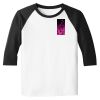 Raglan 3/4 Roundneck Shirt (White Body) Raglan 3/4 Roundneck Shirt (White Body) Thumbnail