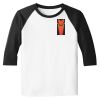 Raglan 3/4 Roundneck Shirt (White Body) Raglan 3/4 Roundneck Shirt (White Body) Thumbnail