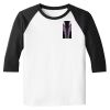 Raglan 3/4 Roundneck Shirt (White Body) Raglan 3/4 Roundneck Shirt (White Body) Thumbnail