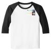 Raglan 3/4 Roundneck Shirt (White Body) Thumbnail