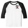 Raglan 3/4 Roundneck Shirt (White Body) Raglan 3/4 Roundneck Shirt (White Body) Thumbnail