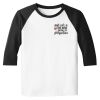 Raglan 3/4 Roundneck Shirt (White Body) Raglan 3/4 Roundneck Shirt (White Body) Thumbnail