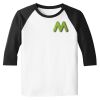 Raglan 3/4 Roundneck Shirt (White Body) Raglan 3/4 Roundneck Shirt (White Body) Thumbnail