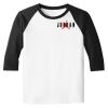 Raglan 3/4 Roundneck Shirt (White Body) Raglan 3/4 Roundneck Shirt (White Body) Thumbnail