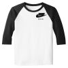 Raglan 3/4 Roundneck Shirt (White Body) Thumbnail