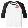 Raglan 3/4 Roundneck Shirt (White Body) Raglan 3/4 Roundneck Shirt (White Body) Thumbnail